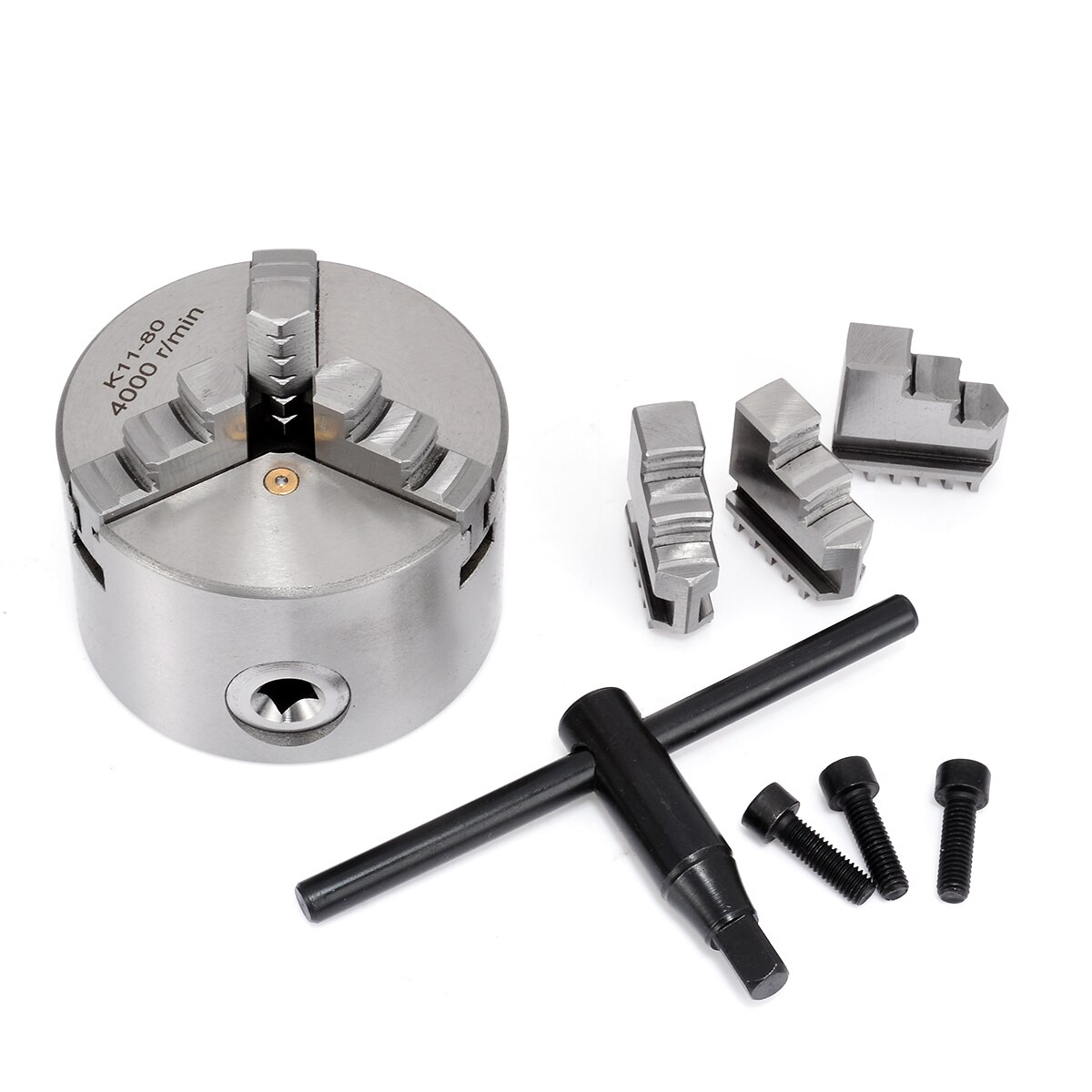 K11-80-3-3-Jaw-Manual-Chuck-Self-centering-Metal-Lathe-Chuck-Wrench-with-Screws-For